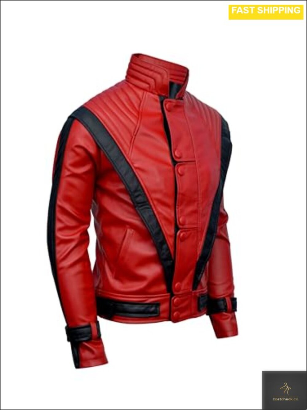 Faux Leather Jacket Aviator Band Collar Zipper Cosplay Party Stage Wear